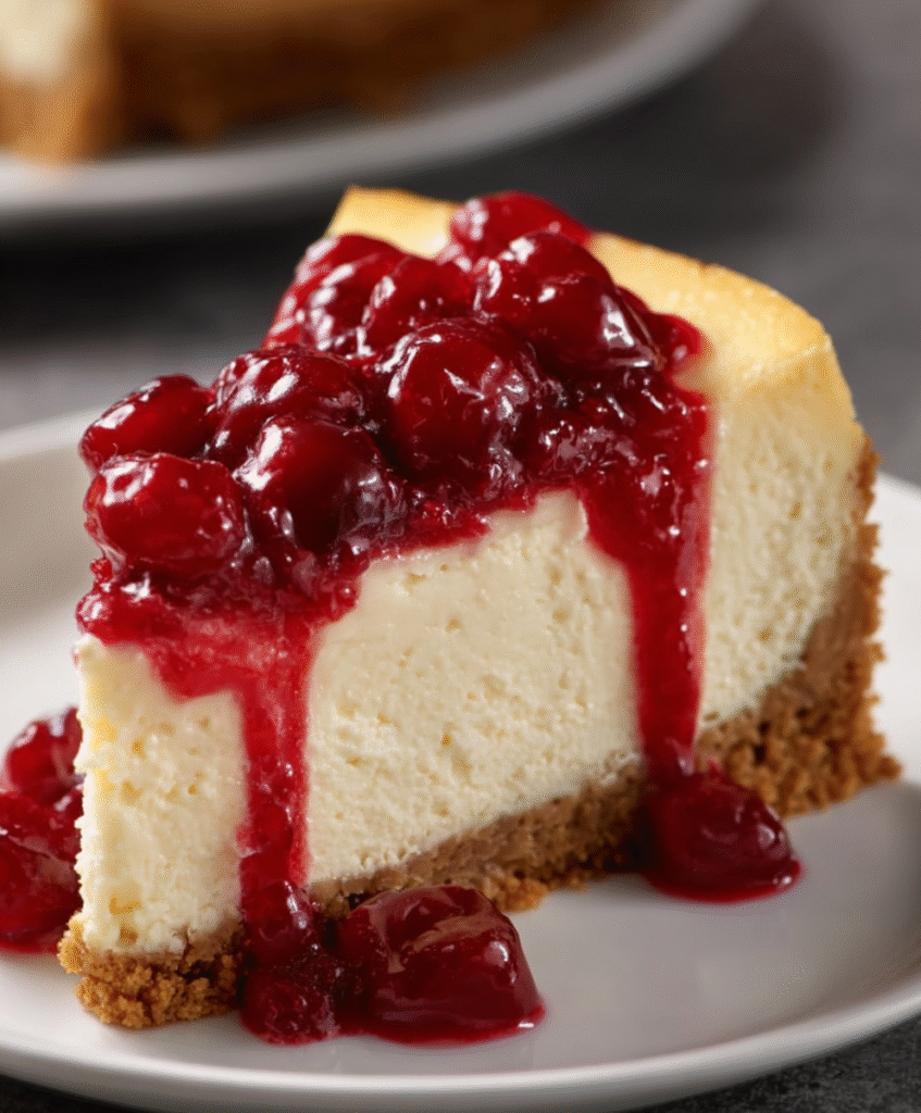 Classic Cherry Cheesecake