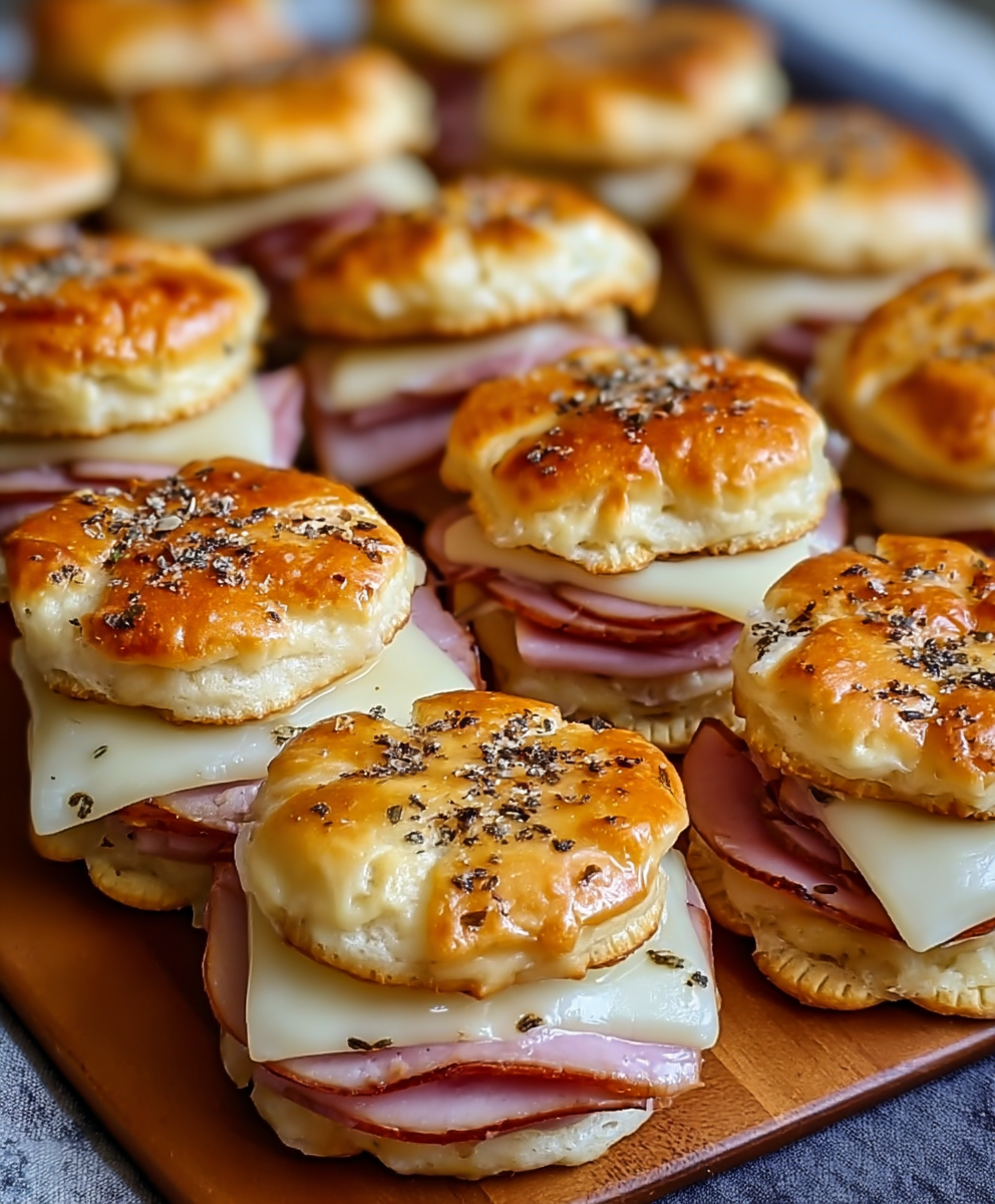 Baked Ham & Swiss Cracker Sliders