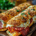 Baked Italian Sub Sandwiches
