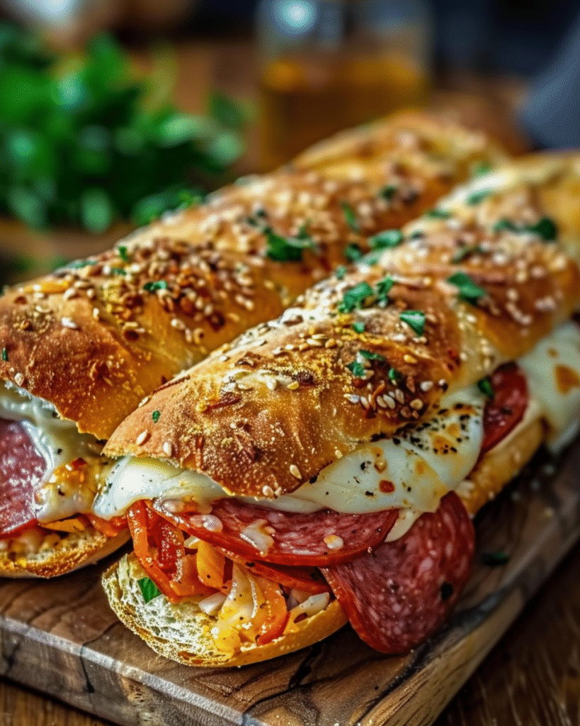 Baked Italian Sub Sandwiches
