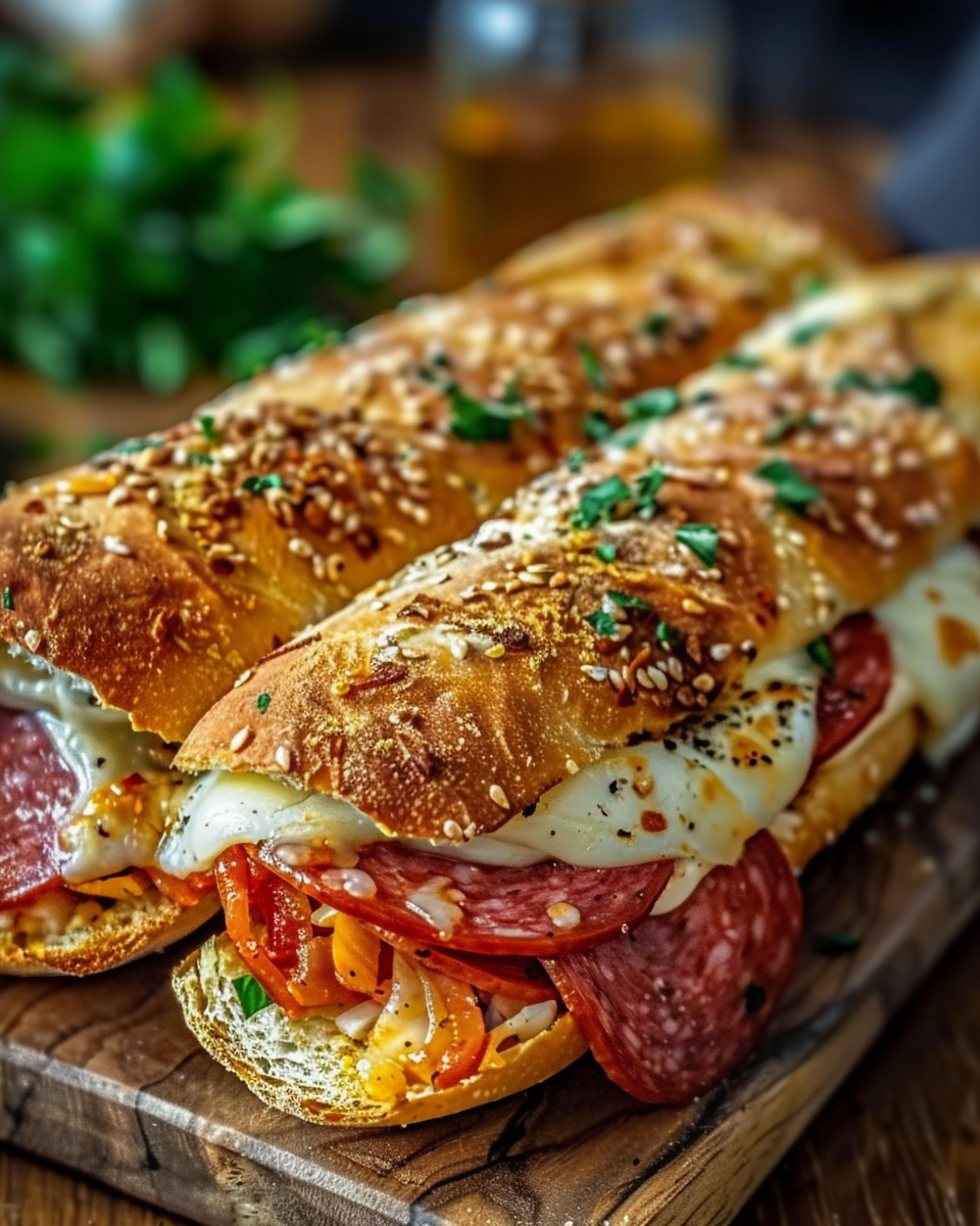 Baked Italian Sub Sandwiches