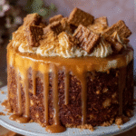 Caramel Biscoff Crunch Cake
