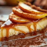 Caramelized Pear Cheesecake Tart