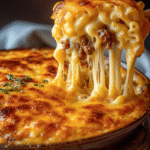 Cheesy Beef Macaroni Bake