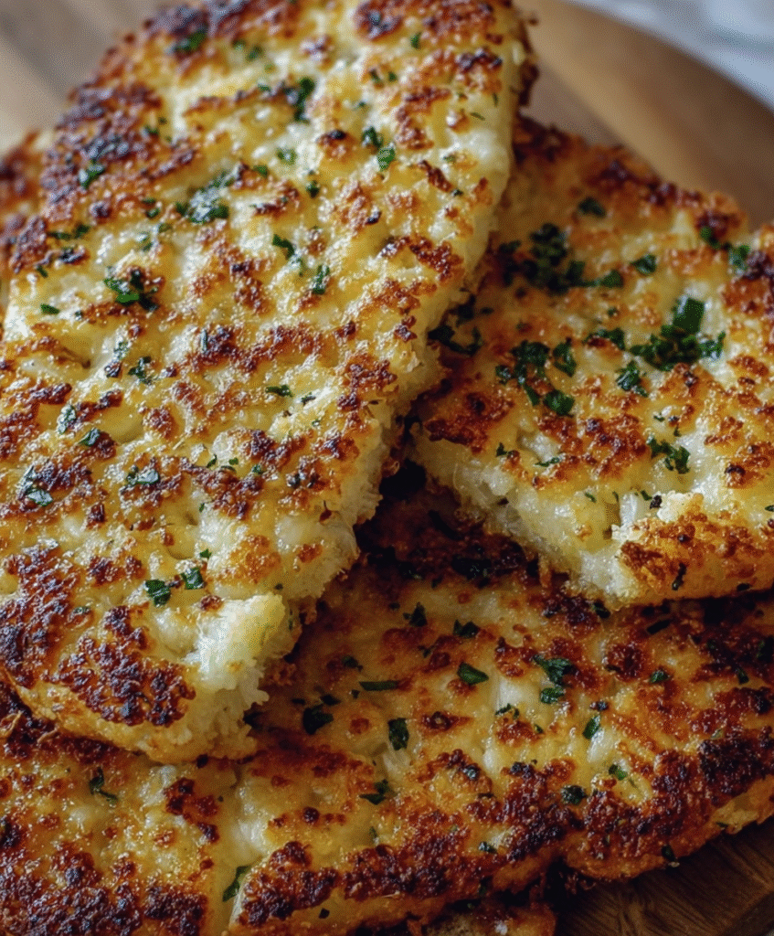 Cheesy Cauliflower Garlic Bread