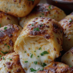 Cheesy Garlic Mozzarella Bread Rolls