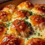 Cheesy Garlic Pull-Apart Rolls