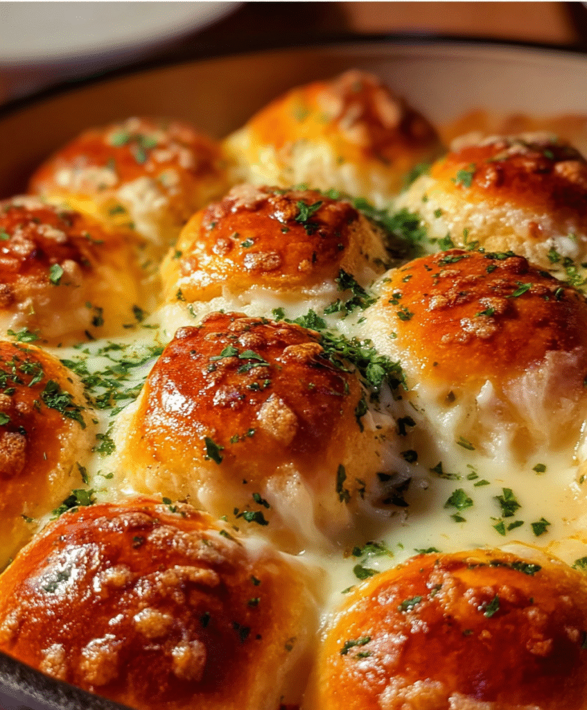 Cheesy Garlic Pull-Apart Rolls
