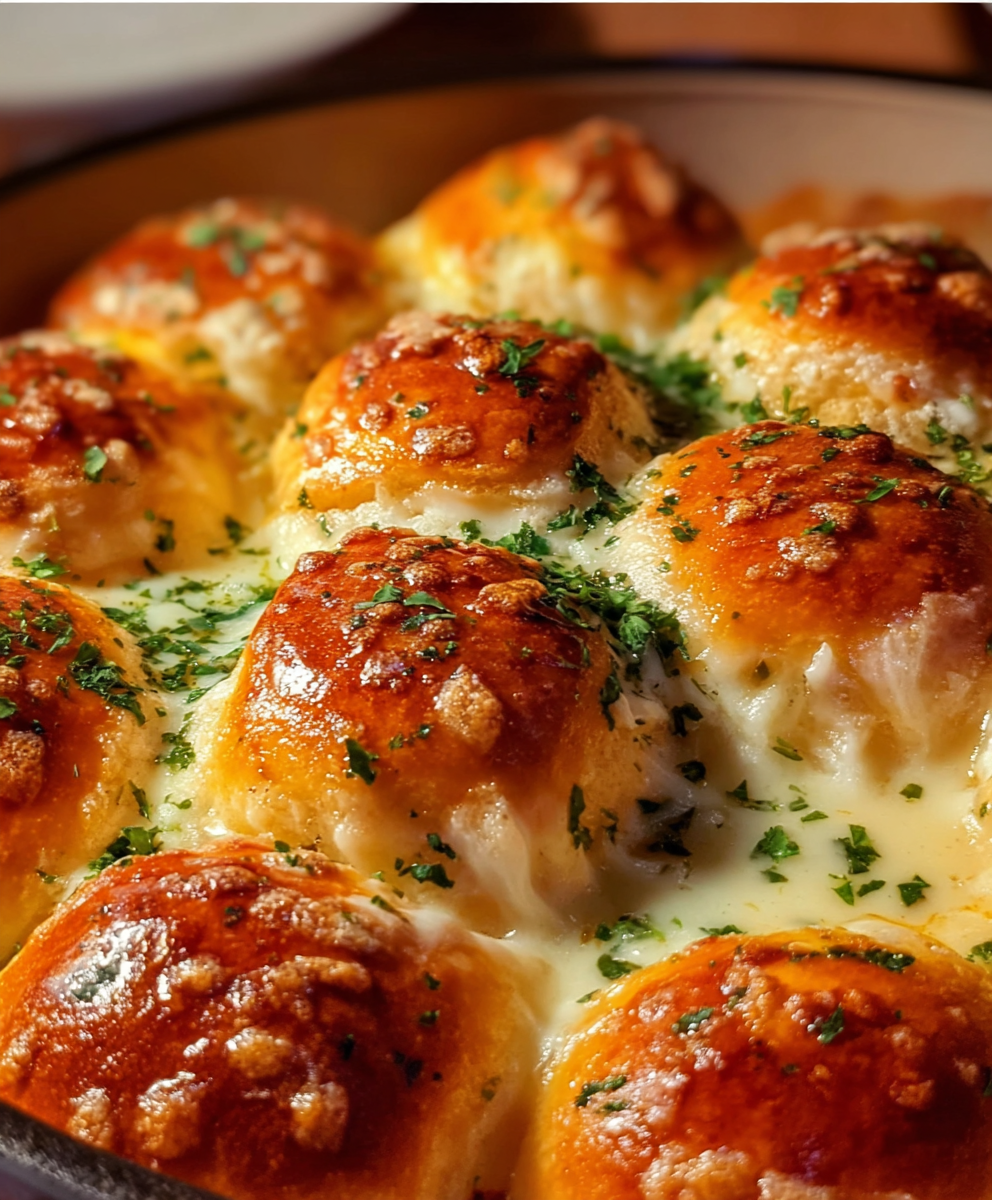 Cheesy Garlic Pull-Apart Rolls