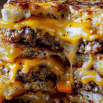 Cheesy Layered Smashburger Casserole