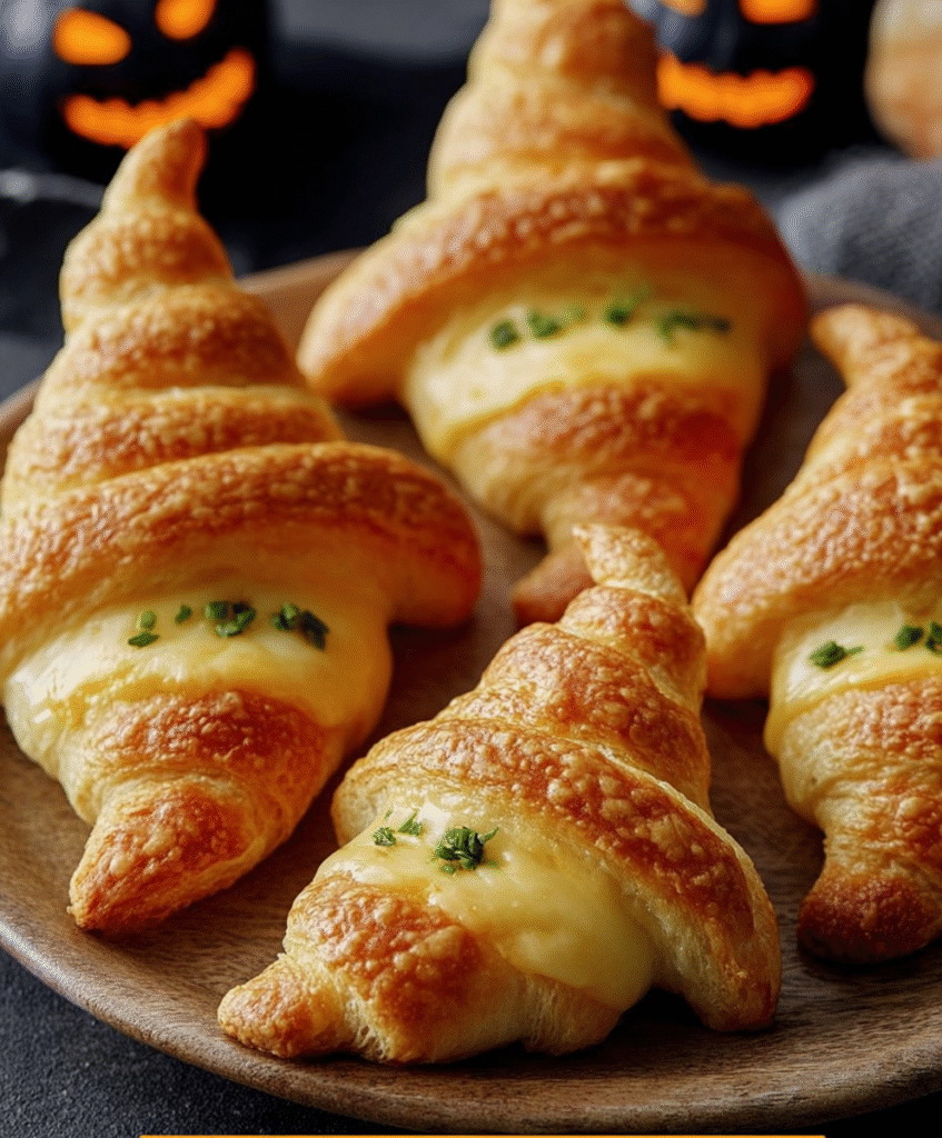 Cheesy Witch Hat Crescents