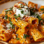 Creamy Spicy Tomato Rigatoni