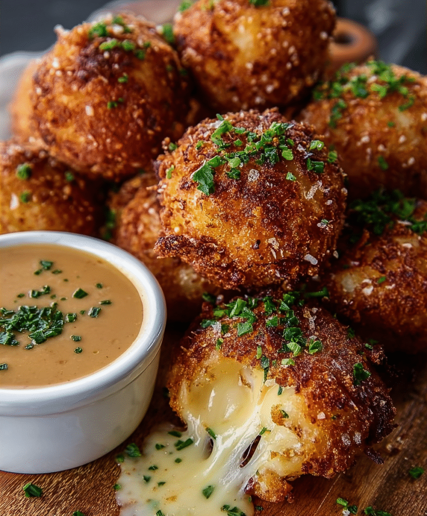 Crispy Reuben Cheese Balls