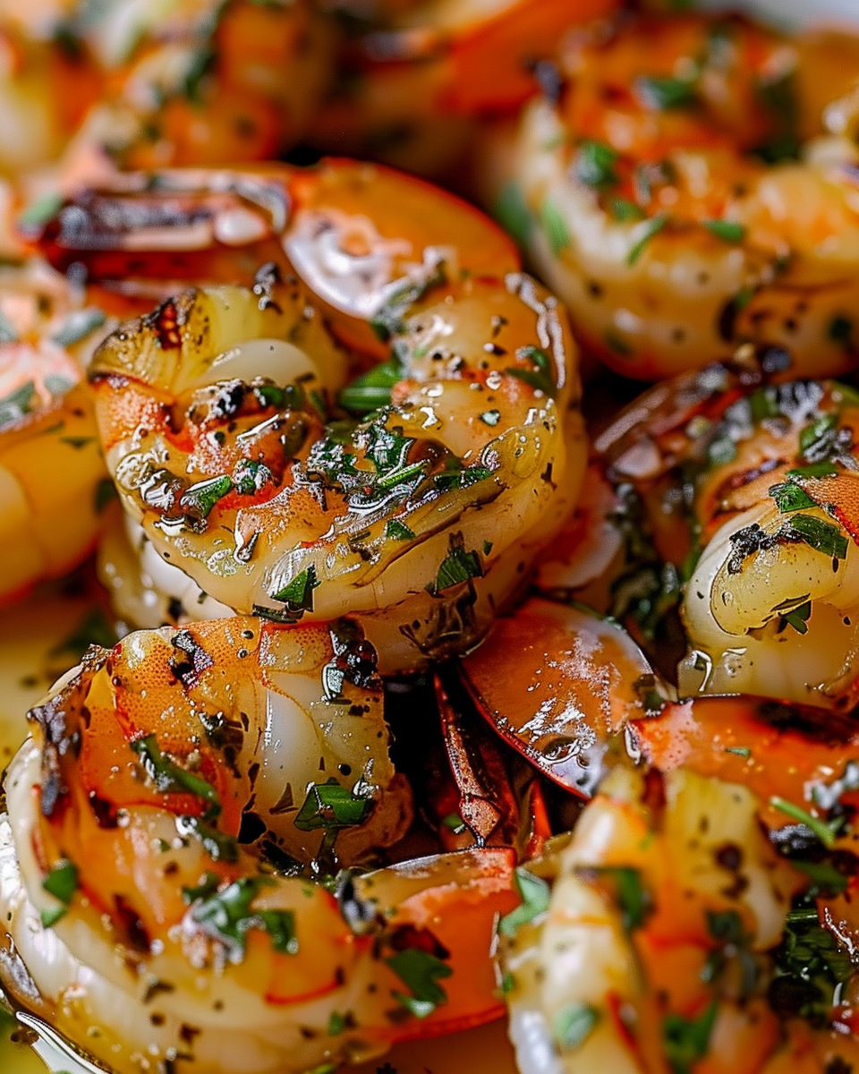 Garlic Herb Butter Grilled Shrimp