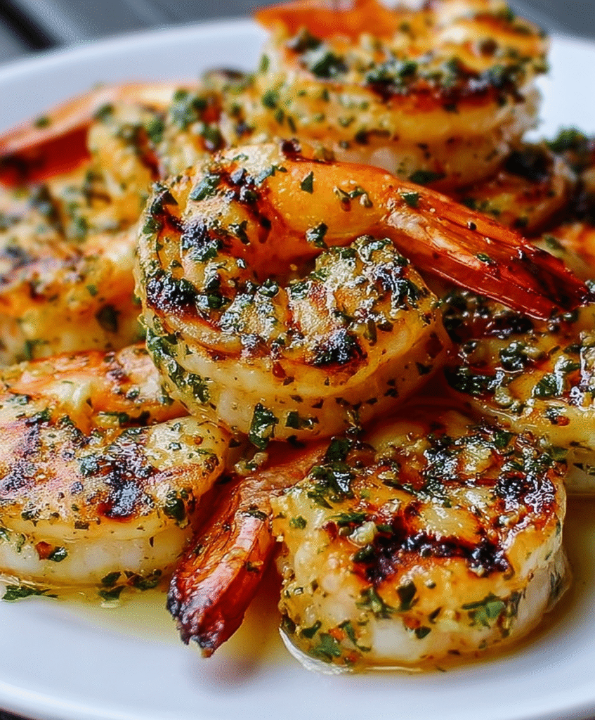Garlic Herb Grilled Shrimp