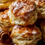 Glazed Honey Butter Biscuits