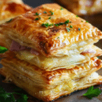 Ham and Cheese Puff Pastry Squares