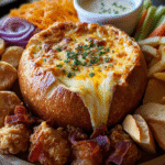 Loaded Cheese Bread Bowl Platter