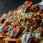 Loaded Steak Nachos Supreme