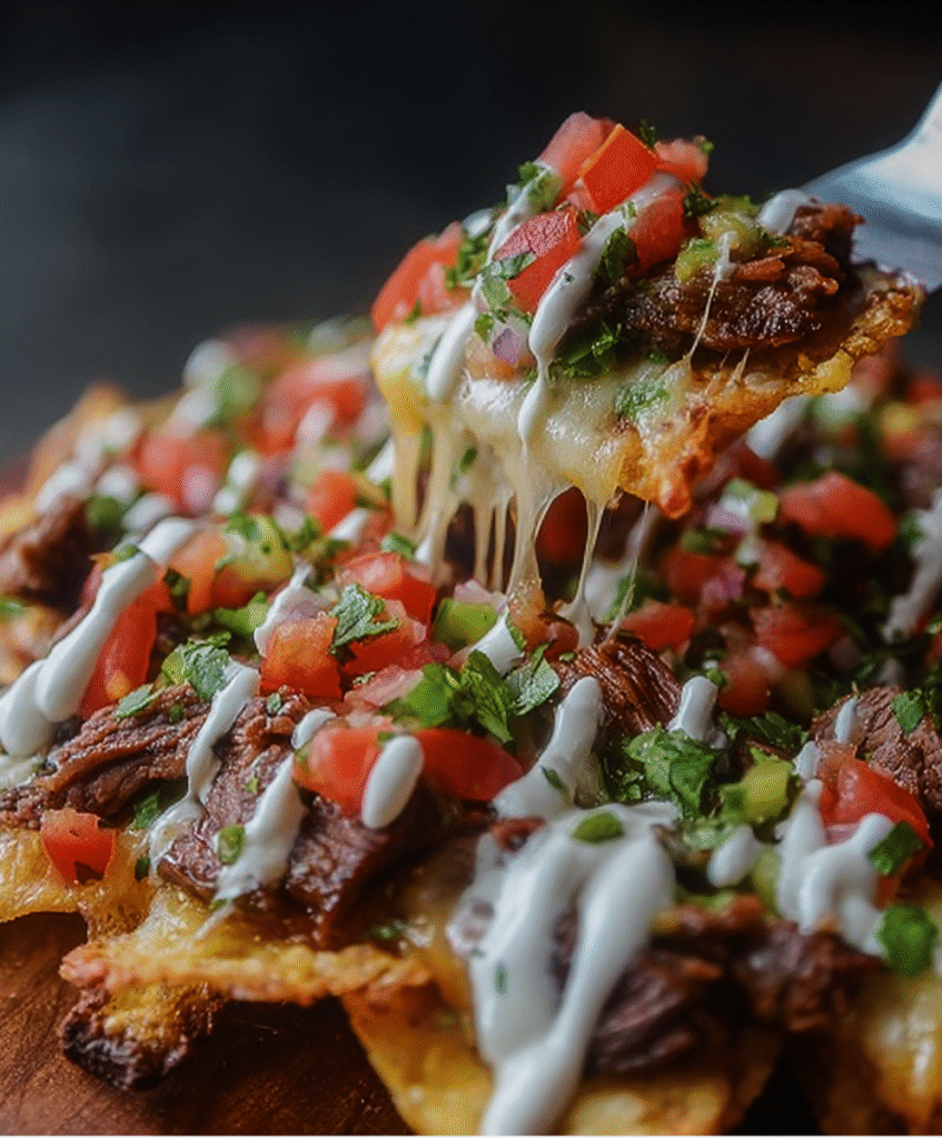 Loaded Steak Nachos Supreme