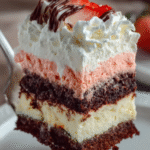 Neapolitan Layer Dessert Cake