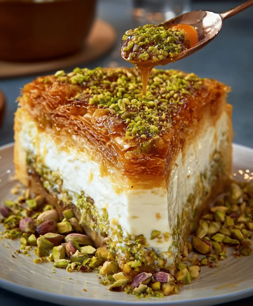 Pistachio Baklava Cheesecake