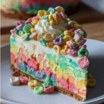 Rainbow Cereal Cheesecake