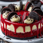 Red Velvet Oreo Cheesecake