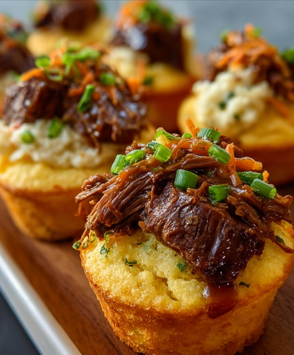 Savory Cornbread Pot Roast Cups