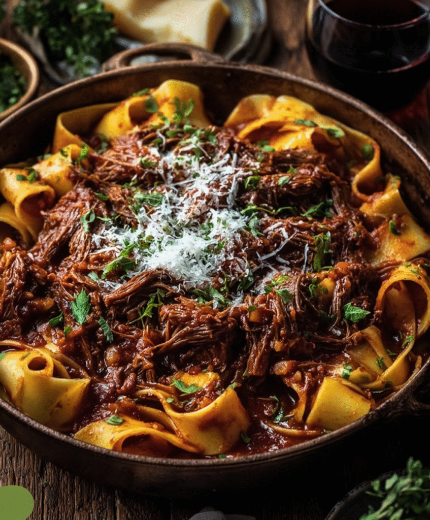 Slow-Braised Beef Ragu with Pappardelle