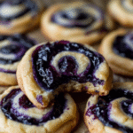 Soft Blueberry Swirl Cookies