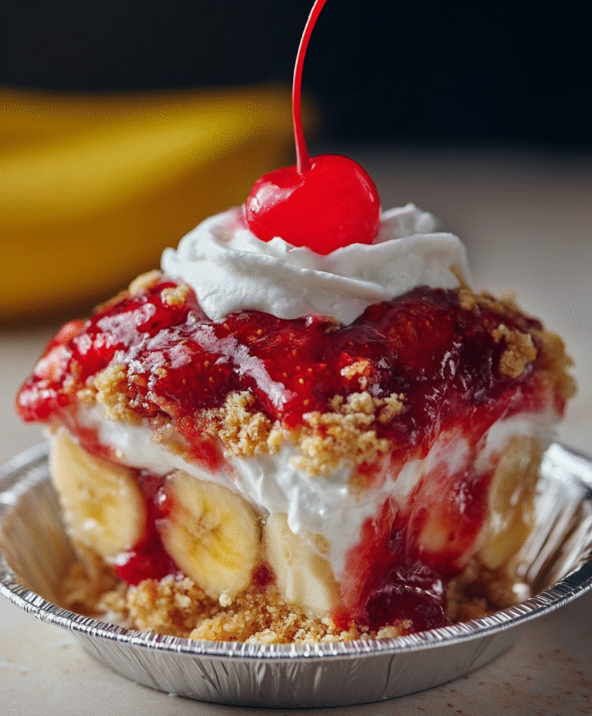 Strawberry Banana Crunch Cake Cups