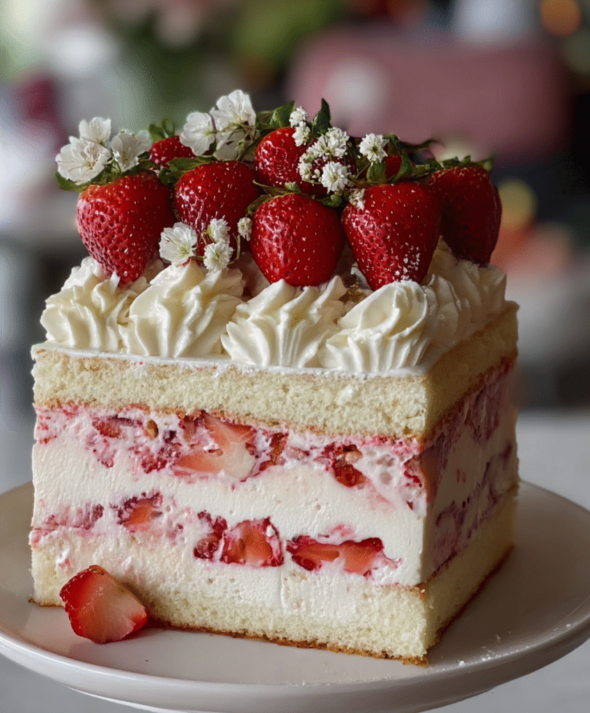Strawberry Chantilly Layer Cake
