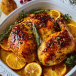 Sweet & Savory Roasted Orange Chicken