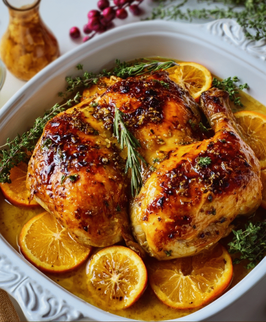 Sweet & Savory Roasted Orange Chicken