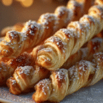 Sweet Vanilla Puff Pastry Twists