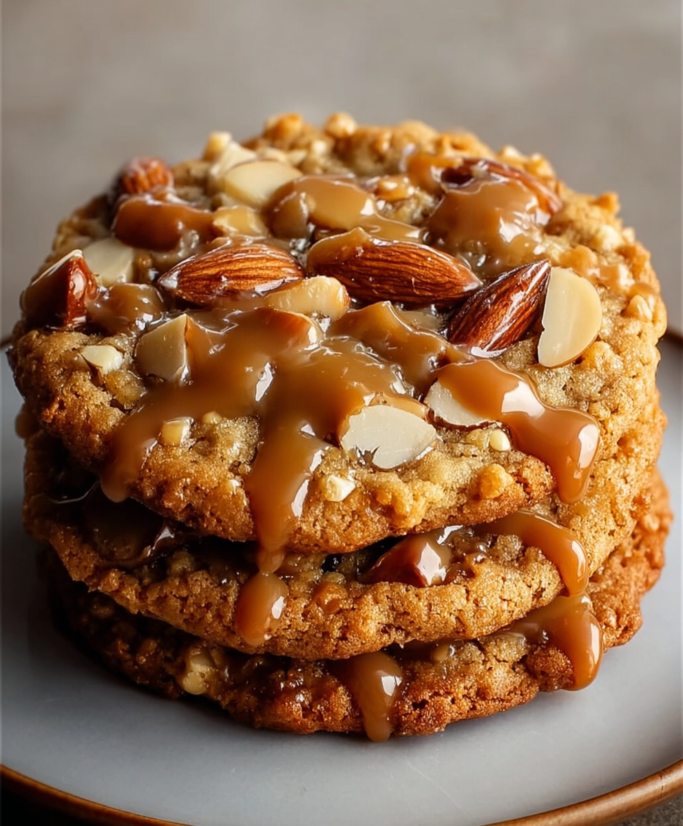 Almond Caramel Crunch Cookie