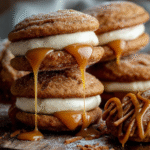Apple Cider Whoopie Pie Cookies with Caramel Filling