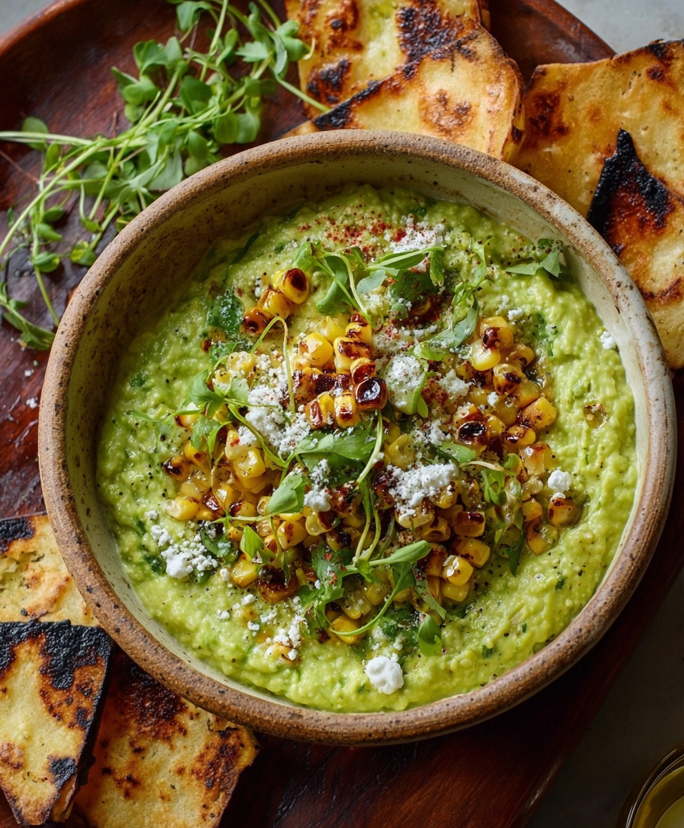 Avocado Charred Corn Dip