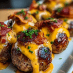 Bacon Cheeseburger Meatballs