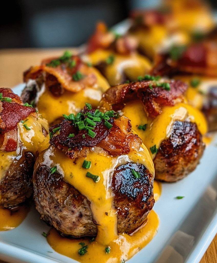 Bacon Cheeseburger Meatballs