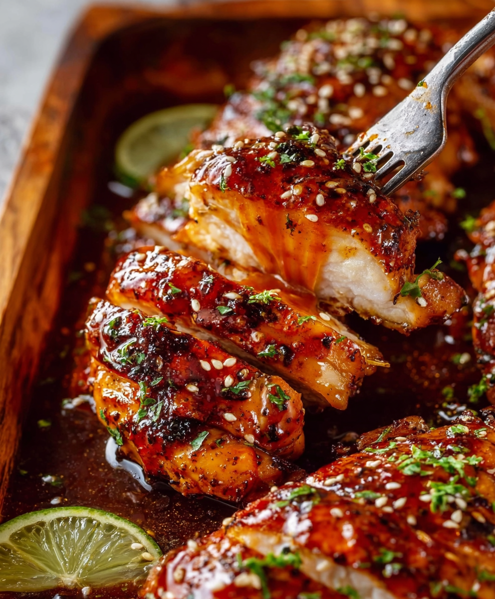 Baked Honey Sriracha Chicken
