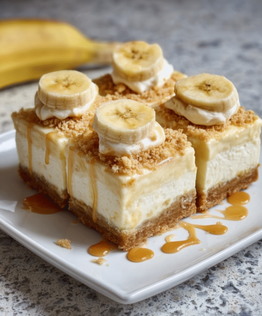Banana Pudding Cheesecake Squares
