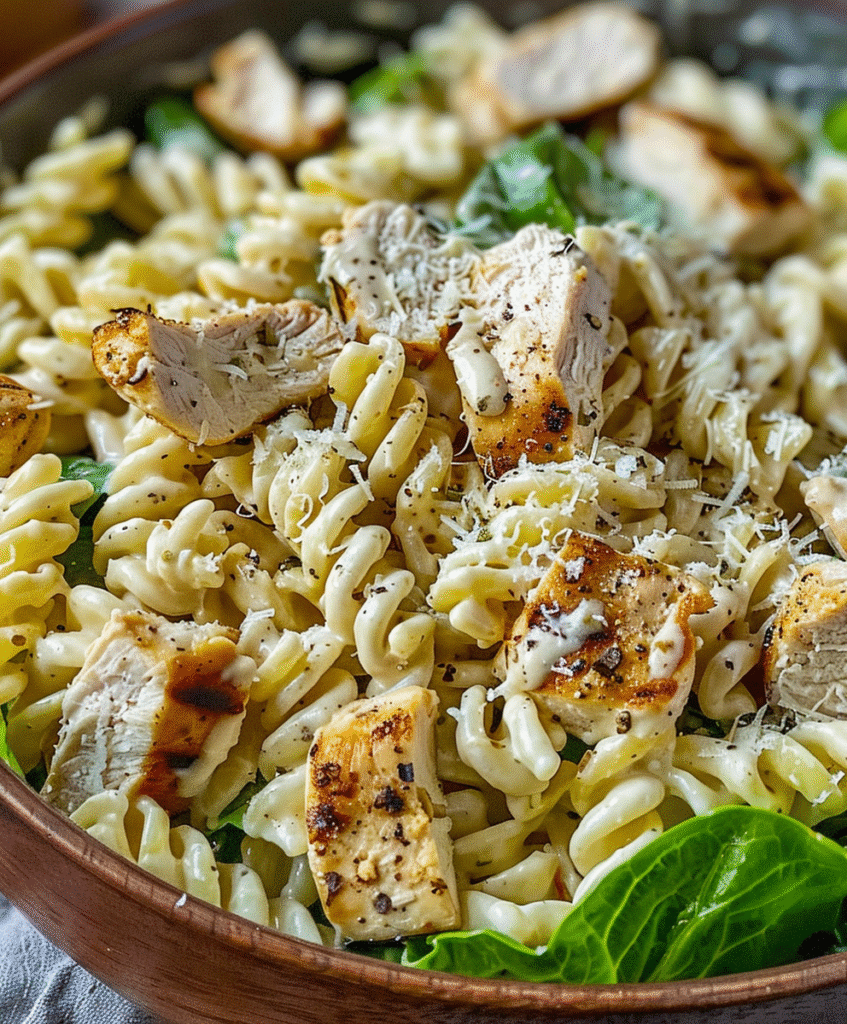 Best Yummy Chicken Caesar Pasta Salad