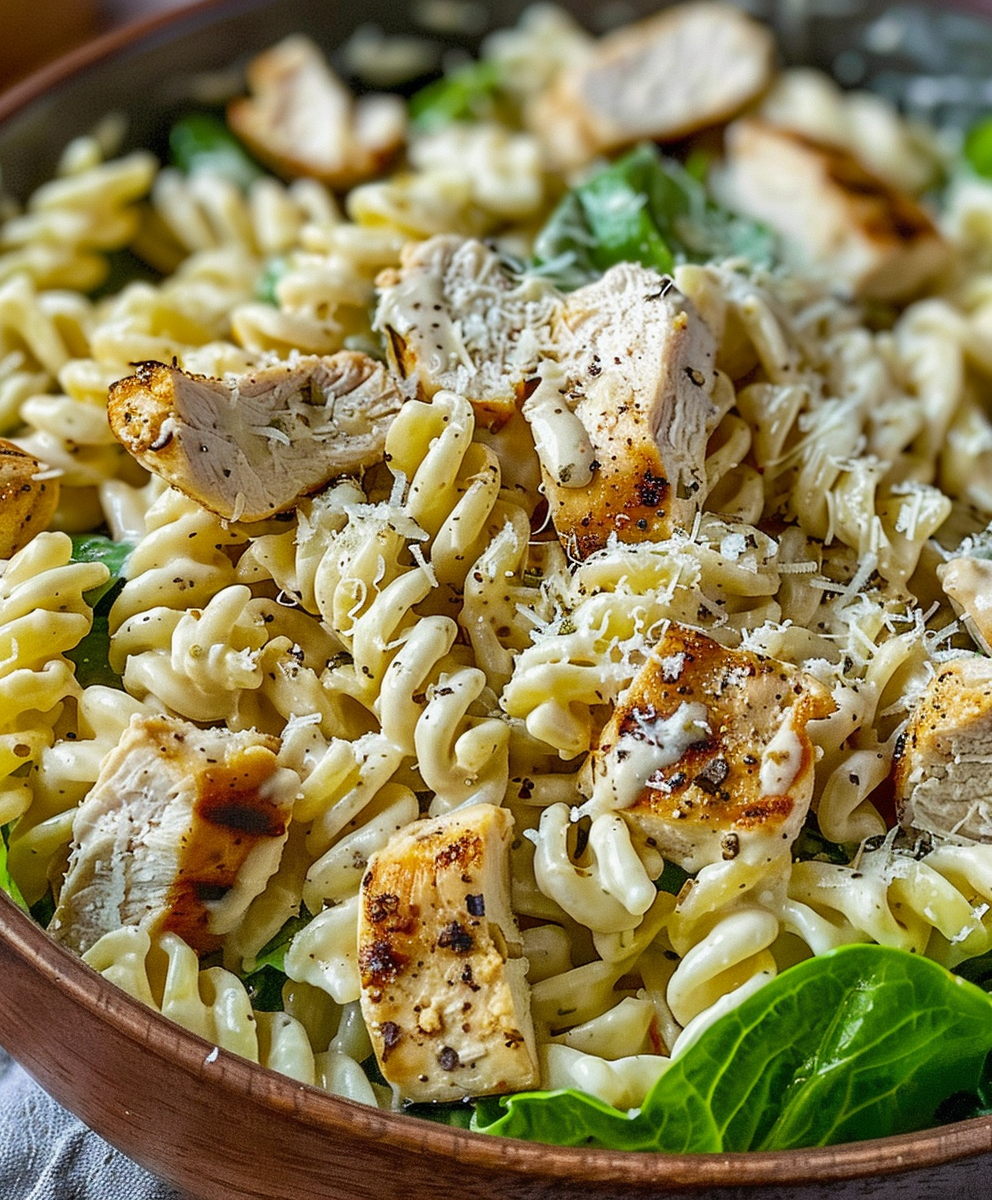 Best Yummy Chicken Caesar Pasta Salad