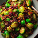 Brussels Sprouts with Crispy Beef Bacon
