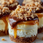 Caramel Crunch Cheesecake Bites