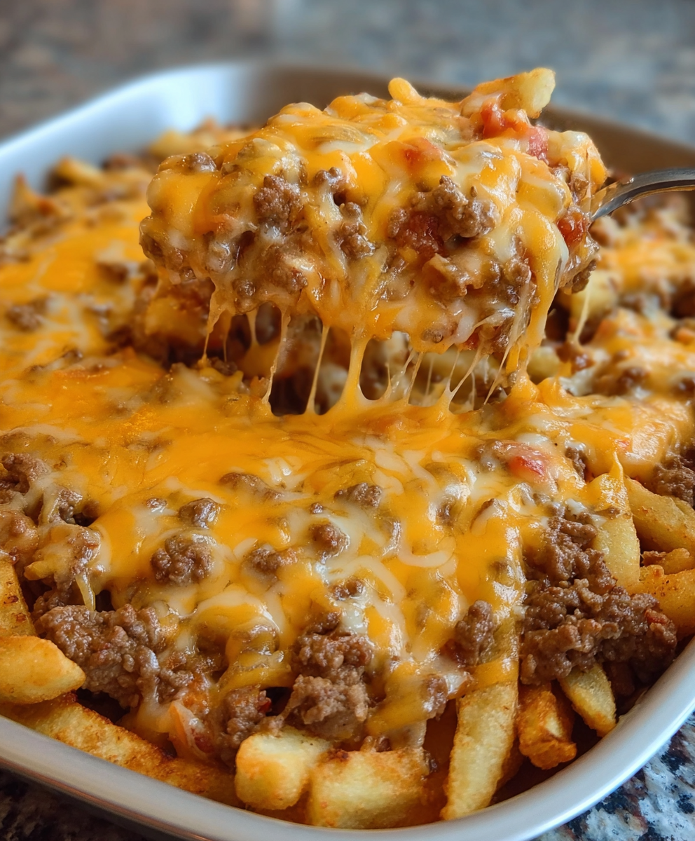 Cheeseburger French Fry Casserole