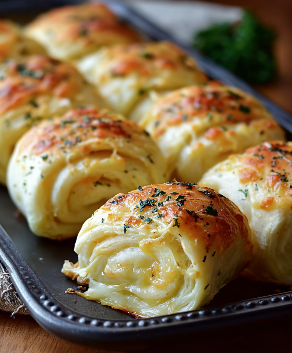 Cheesy Garlic Butter Rollups