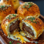 Cheesy Garlic Parmesan Burger Bombs